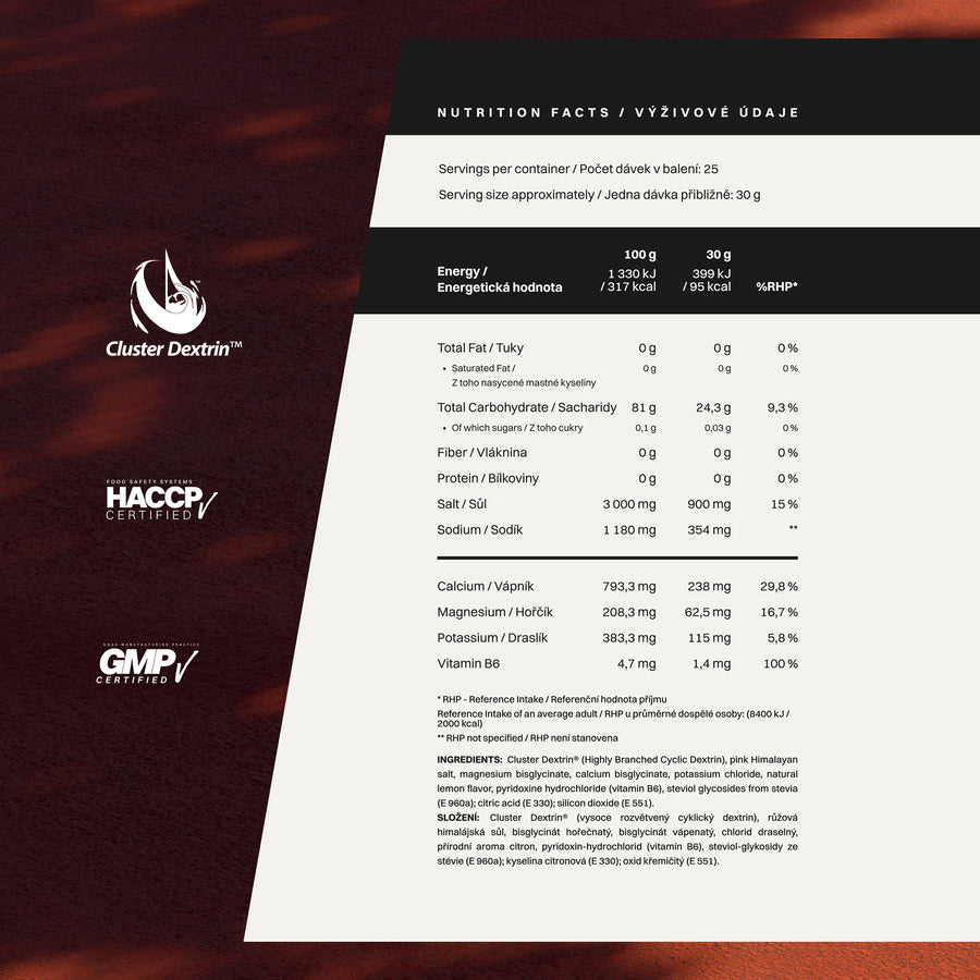 Elevate | Sacharidy + Elektrolyty